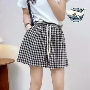 ONM 여름 필수 체크 패턴 반바지 편안한 캐주얼