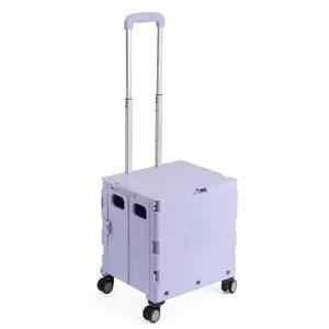 접이식 쇼핑카트 35L 바이올렛 장보기카트