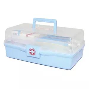 (2호) 스마트 구급함(케이스 및 내용물 포함)/약통/3단/구급함/구급/응급/상자/대형/약품함/약보관/케이스