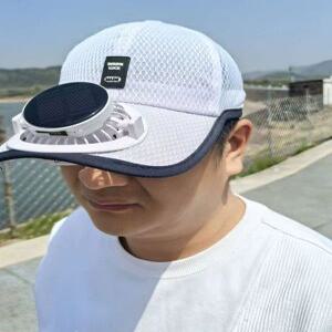 태양열 선풍기 모자 여름 캠핑 자외선 차단 통기성 휴대용 미니 넥선풍기 농사