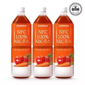 [참앤들황토농원] NFC착즙 ABC쥬스 1L 3병