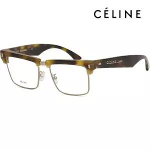 [셀린느] 안경테 CL50013U 039 하금테 두꺼운 호피 반뿔테 패션 금테 명품