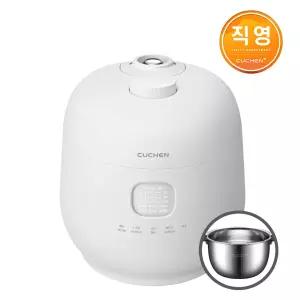 [11Pay 구매시 1만 적립] 쿠첸 본사직영 브레인 풀스테인리스 듀얼프레셔 10인 IH압력밥솥 퓨어화이트 CRH-TWS1010MW