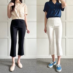 허밍퍼플 여성용 8083-CL 아이스 8부 슬림 여름 바지 시원한 쿨 슬랙스 밴드 밴딩 팬츠 슬렉스 여성의류