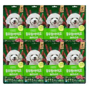 풀무원 아미오 자연담은 간식 사슴 육포 50g 8개 / 강아지육포