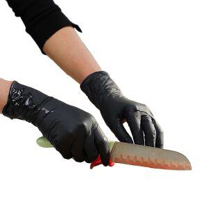 셰프용 요리할때장갑 미용사 염색 니트릴장갑 블랙