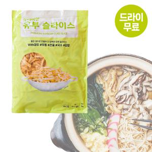 달디단마켓 아토 유부슬라이스 1kg 김밥재료 고명 토핑 냉동 유부채