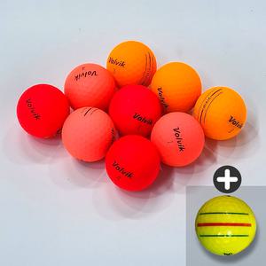 볼빅 비비드 로스트볼 A+ 3피스 삼선퍼터라인 컬러볼 20알