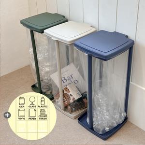 가담다 봉투거치 3단 프레임 분리수거함