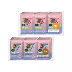 비비고 x 세븐틴 돌김 참기름 4g 9입 x1개+불고기맛 4g 9입 x1개 (총 18봉)