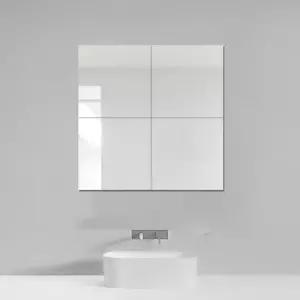 붙이는 유리거울 욕실 화장대 부착식 전신 거실 벽거울 4size