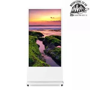 마운트존 생명을 살리는 가게 삼성 65인치 화이트 4K 사이니지QB스탠드모니터 NETWORK방식 QBS4KWNET65