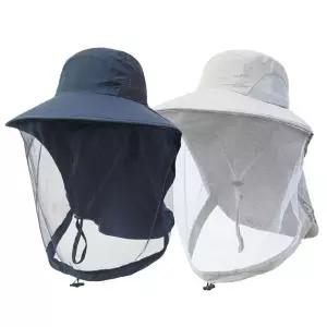 아웃도어 방충모자/ 매쉬망사 그물 모기 해충 벌레 방지 차단 낚시 양봉 벌망 농사일 벌초 모자 캠핑 등산 트래킹 아웃도어 야외활동 준비물