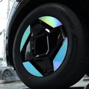 기아 EV9 19인치 휠스티커 휠 커버 홀로그램 카본 랩핑 튜닝