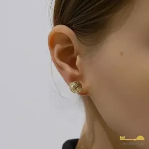 골든클레프 18K 플라워 볼 귀걸이