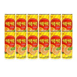 롯데칠성 쌕쌕 오렌지 240ml 12개입/캔음료/무배