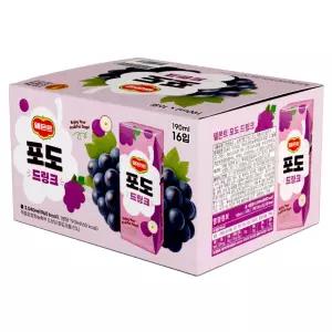 델몬트 포도 드링크 190ml * 16입