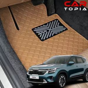 더뉴 셀토스 스퀘어 바닥매트 가죽 카매트 발판 용품