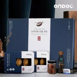 [온도씨][바로배송]수비드 순살 전복 프리미엄 선물세트 1호(순살5팩15미+수비드전복장3병)