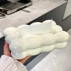 크림 마시멜로 티슈 휴지 케이스 거실 고급 럭셔리 가정용 냅킨 인테리어 카페 소품