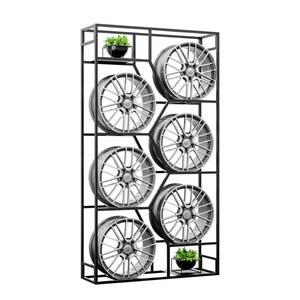 전시대 스탠드 자동차휠 휠전시대 바퀴휠 6자리 바퀴 어롤러 다이 베이스 차량