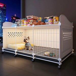 토끼집 케 은신처 하우스 방풍 철제 기니피그 동물에 미드 쳇바퀴 철장 펜스