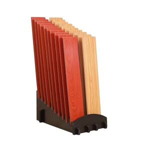 원목 마루 진열대 선반 견본 플립 싱글 주방 300x200mm 용량 검정 10개 대리석