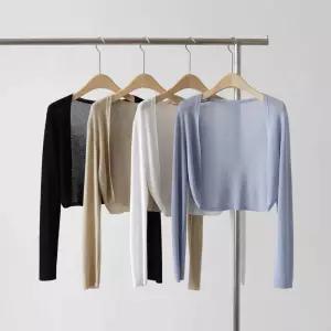 여자가디건 여름 텐셀 여리핏 뮬리 리에뜨 다이닝