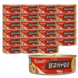 헬로도기 참좋은간식 강아지 캔 닭고기 당근 100g x 24개