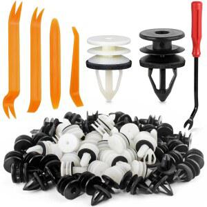 실러 및 GM 뷰익 쉐보레 캐딜락 GMC 허머 H2 올드스모빌 폰티악 교체용 11519031/11519032와 호환되는 공구가 포함된 Xislet 60pc 도어 트림 패널 리테이너 클립