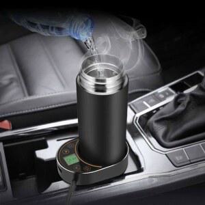 차량용 커피포트 온수 자동차 주전자 겸용 전기포트 보온병 12V 24V