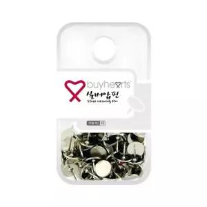 판교 실버압핀 SS-1200 갑 10개입/실버푸쉬핀/디자인압정/핀세트/고정용핀/게시판용핀/푸쉬핀/고정핀/압정