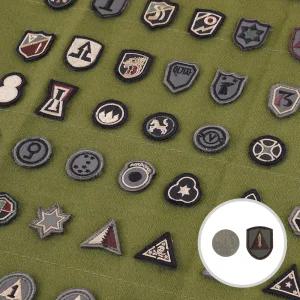 미니 사단 패치 - 군인 군대 군용 전술 택티컬 가방 키링 와펜 소속 부대 육군 벨크로