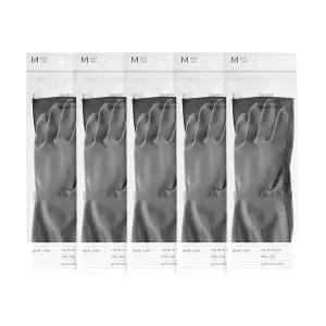 [생활공작소] 천연 라텍스 고무장갑 일반형 5쌍 / (사이즈/색상 택1)