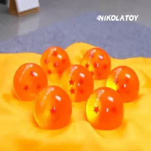 드래곤볼 피규어 기프트 박스 사성 칠성 소원 장식품 선물세트 투명 유리구슬 애니메이션 굿즈