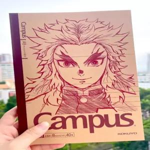 귀멸의 칼날 엠보싱 노트 귀살대 극장판 무한대 탄지로 젠이츠 귀살대 대학생 필기 새학기 수첩 선물