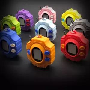 디지몬어드벤처 디지바이스 문양 세트 휴대형 장식 피규어 굿즈 선택받은 아이들 용기 희망 우정