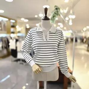 [대구백화점] [멜로디가든]펀칭카라 스트라이프니트(M25F9K104)