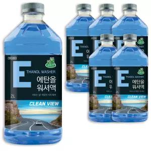 청개구리 사계절 에탄올 워셔액 2L 6개