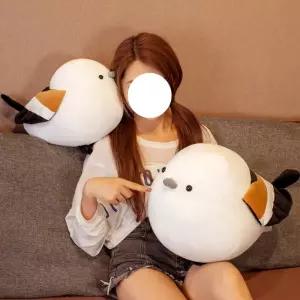 박새 뱁새 뽀송뽀송 뽀글이 동물인형 폭신한 귀여운 살찐새 인형 쿠션 여자친구선물 잠자는 인형