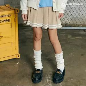 [보리보리/에어워크 주니어]컬러 배색 주름 스커트