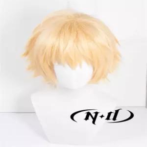 체인소맨 체인쏘맨 덴지 주인공 헤어 머리스타일 뿔 코스튬 가발 코스프레 굿즈 파티