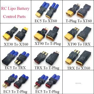 1PCS 어댑터 XT30 XT60 XT90 TRX T 플러그 Deans EC5 EC3 여성-남성 HXT 4MM 커넥터 RC Lipo 배터리 제어 부품 DIY