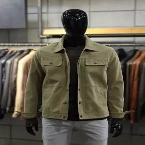 [빠니깔레][빠니깔레] 에코레더누벅 베이지스웨이드 스냅트러커자켓 m-gpjp52be (P003718583)