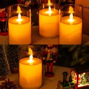 LED 흔들리는 캔들 조명 촛불 무드등 크리스마스 연말 인테리어 겨울 분위기 소품 침실 수면 이벤트