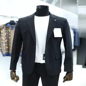 [가넷옴므][가넷옴므] 블랙 싱글 노치드 레귤러핏 이월자켓 GBS14207 (P002896835)