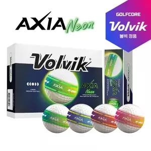 [26년형]볼빅 AXIA NEON 엑시아 네온 360 형광 듀얼코어 3PCS 골프공(12구)