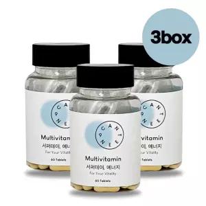 캔틴나인 멀티비타민 서퍼데이 에너지 1100mg x 60정, 3개