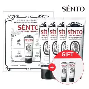 프.라임 블랙차콜 고.불소치약 스피아.민트향 120g 4개