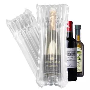 팩센스 택배 와인병 전용 에어 기둥 완충 봉투 24x41.5cm 50매 수동식 공기주입 안전 뽁뽁이 캡 포장재
